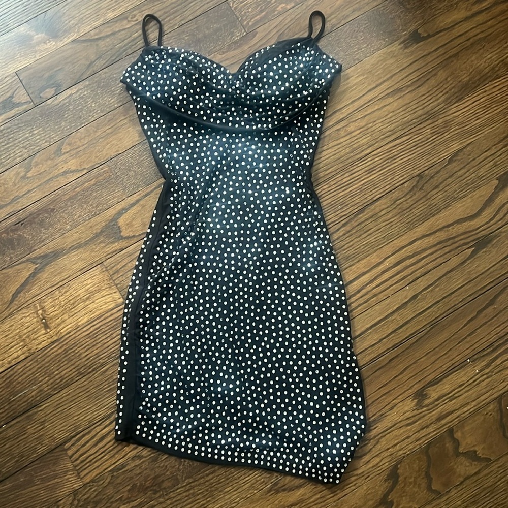 Tight black sparkly going out dress